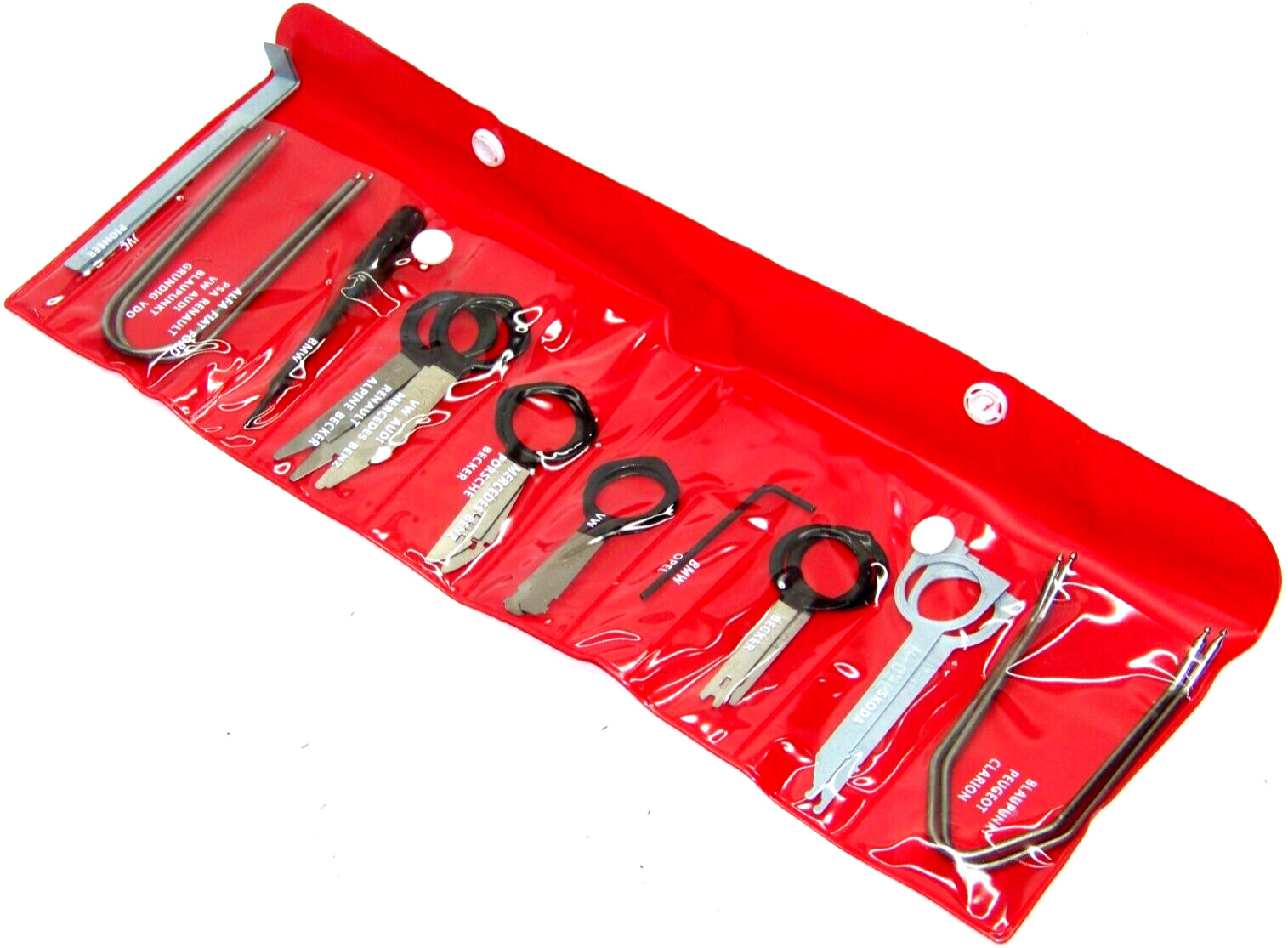 20pc Car Radio Stereo Release Removal Tool Set Key U Hook Key, Allen Wrench, Kit