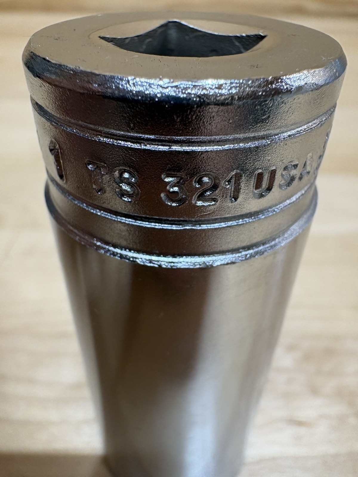 New Snap-On TS321 – 1/2″ Drive 1″ Deep 6 Pt Chrome Socket.