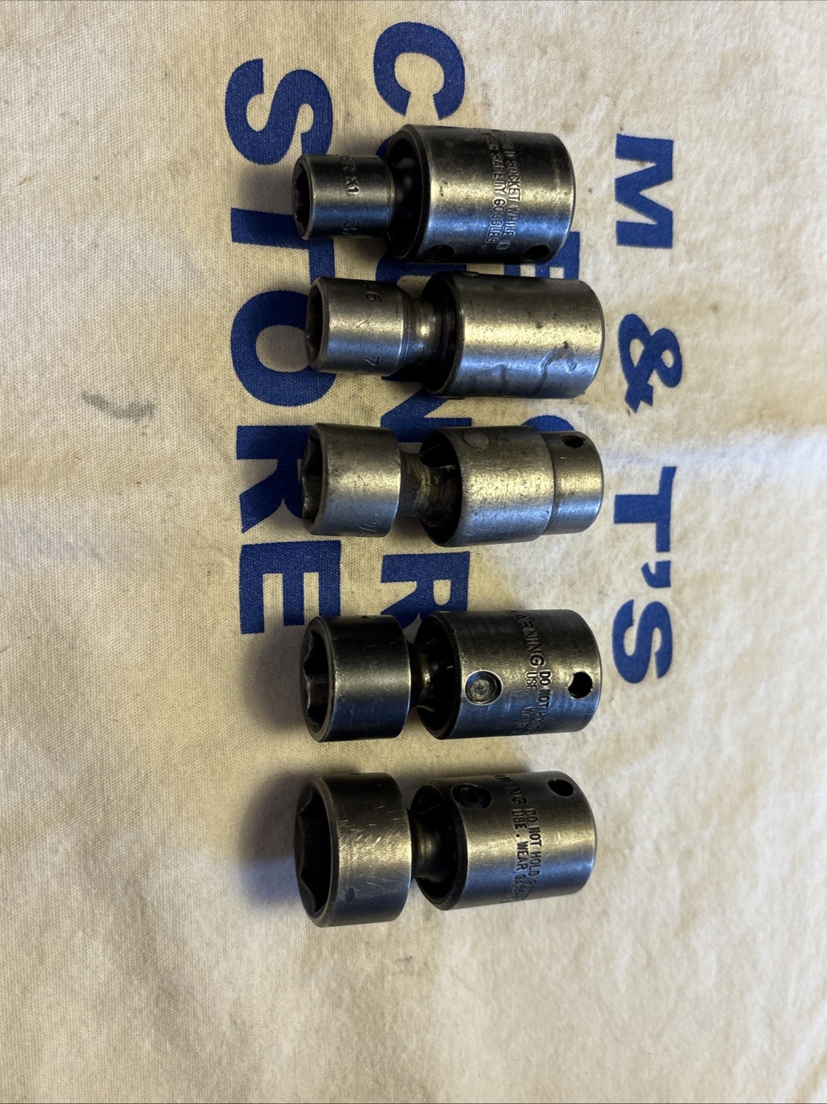 Mac Tools USA 3/8″ Drive 5pc 3/8″-3/4″ SAE Impact Swivel Universal Socket Set