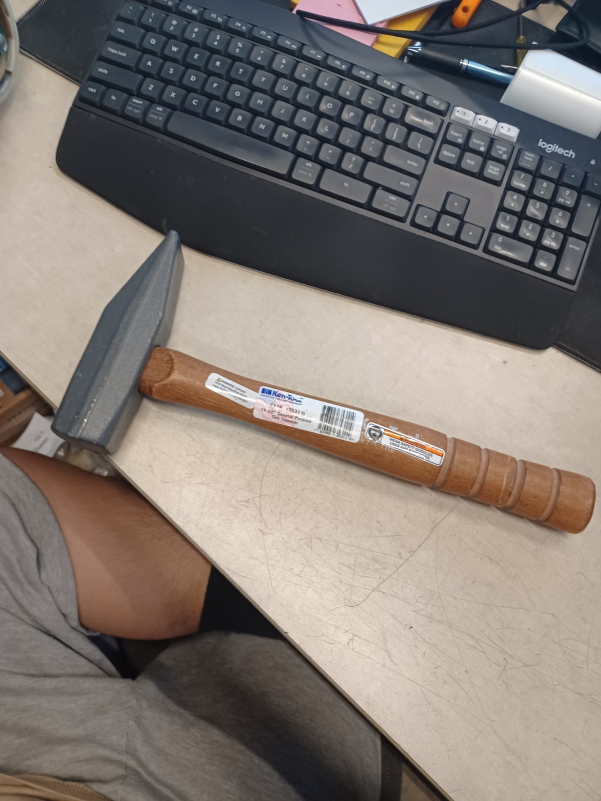 KEN TOOL 35311 T11B GENERAL HAMMER WOOD HANDLE Minor Blemish