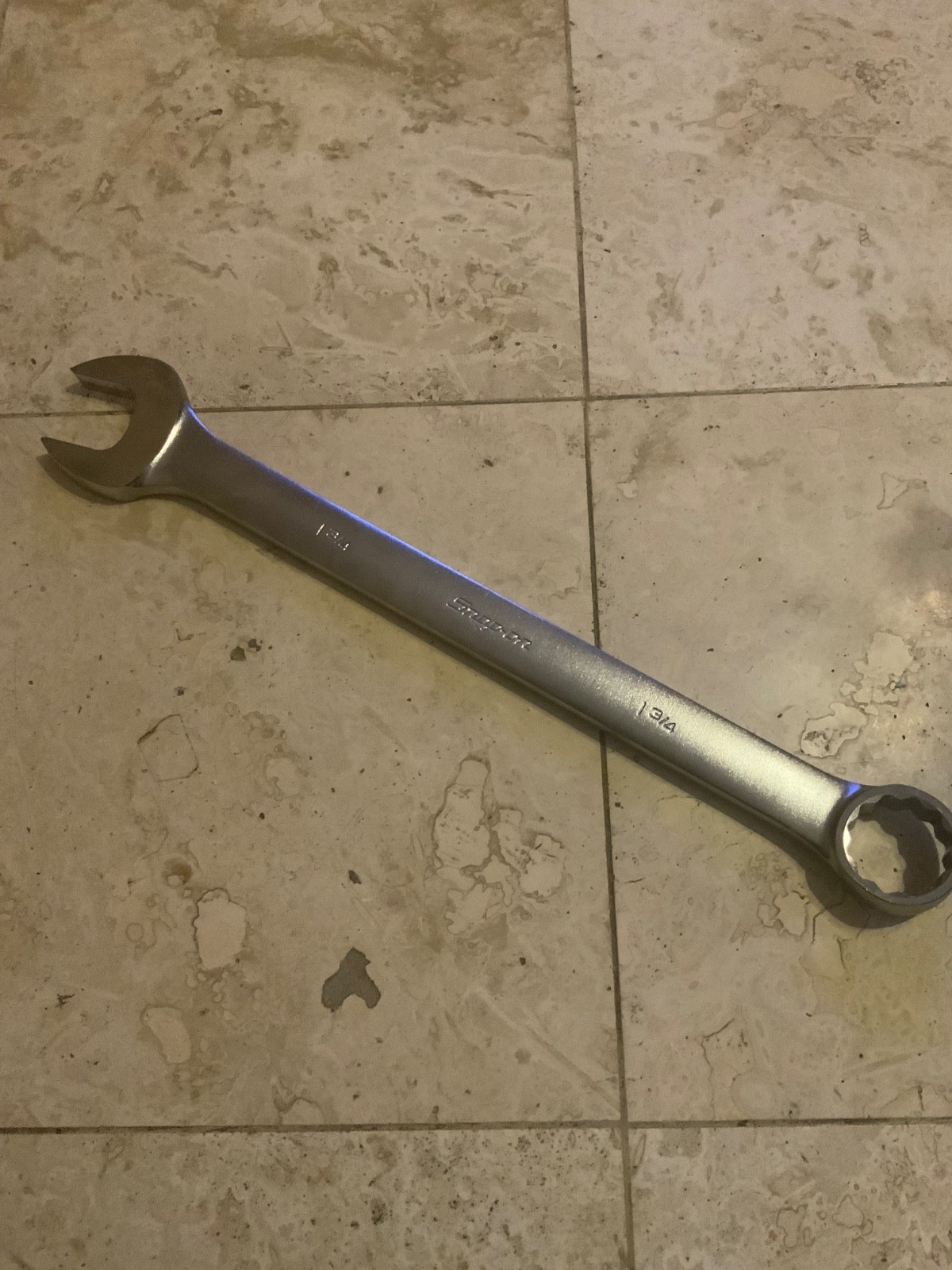 Snap On Big 1 3/4” Satin Finish Standard Combination Wrench OEX56A