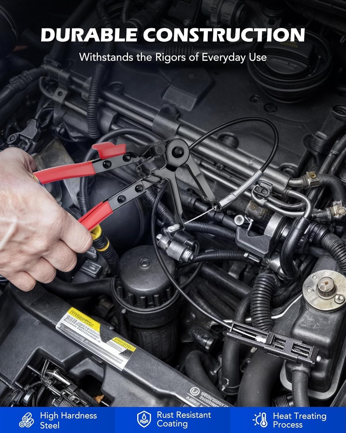Durable Carbon Steel Hose Clamp Tool Kit – Ergonomic and Versatile Design