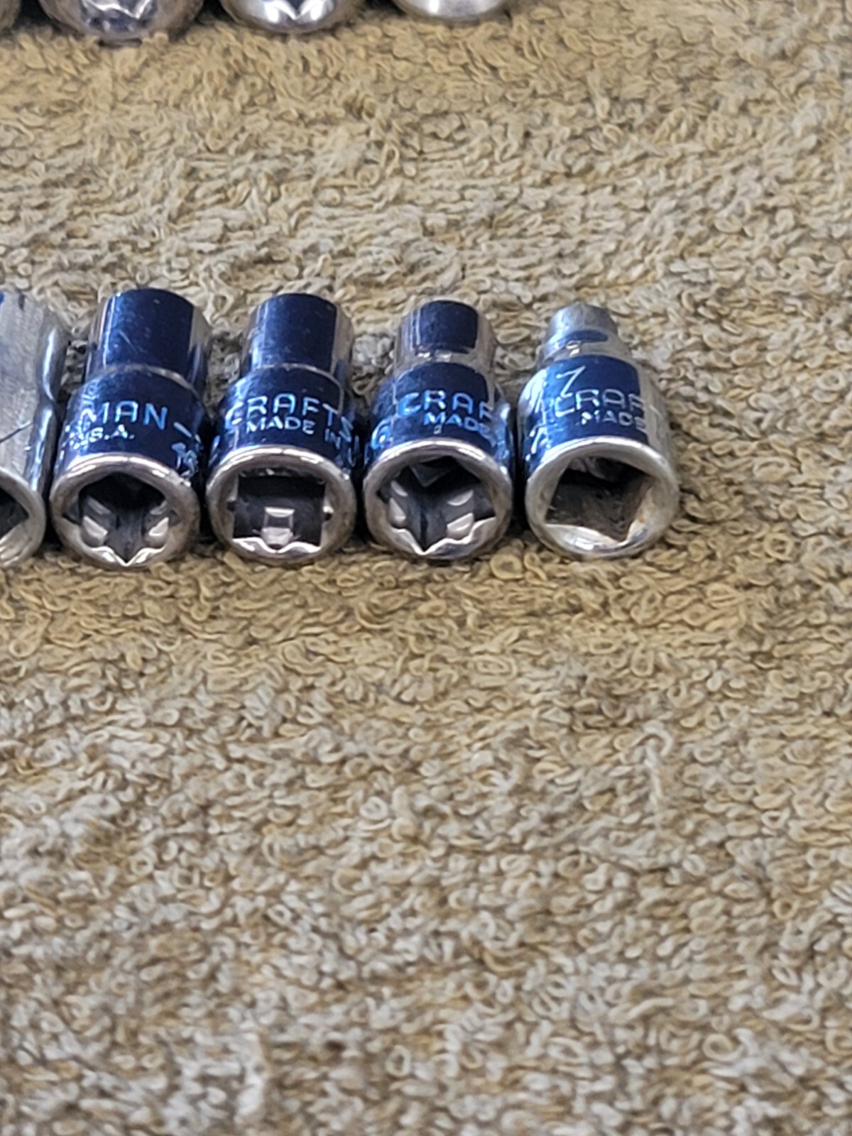 15 Craftsman 9/16″ to 5/32″ Sae Socket Set 1/4″ Drive G2 USA