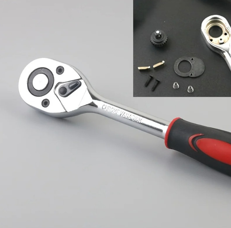 46pcs Car Repair Tool Kit Ratchet Wrench Screwdriver Socket Set for Auto & Bike