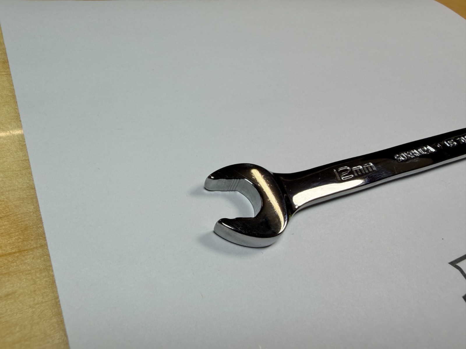 Snap-on Tools NEW 12mm Metric 0° Non-Reversing Ratcheting Combo Wrench SOXRM12A