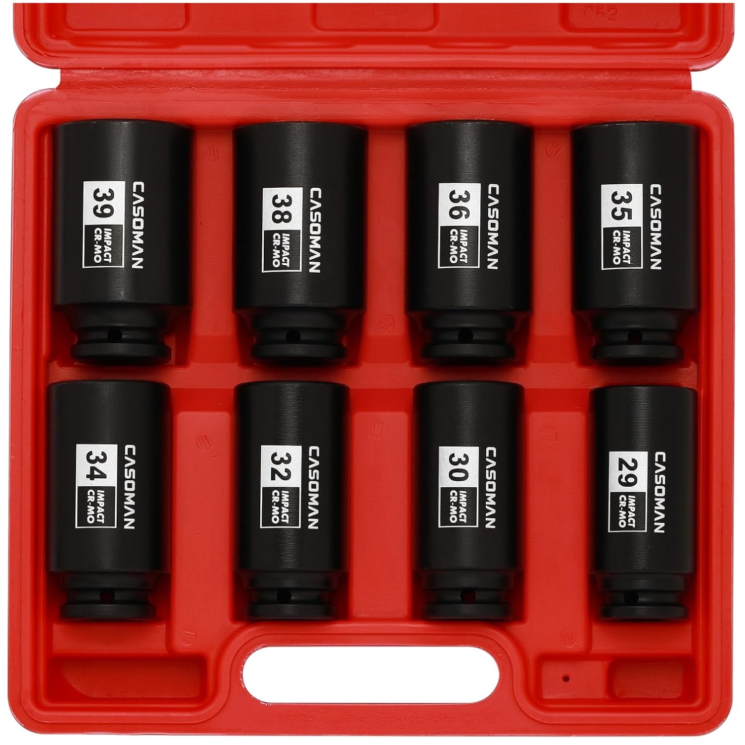 12-Point Deep Impact Socket Set, Metric, 8-Piece, 1/2″ Drive