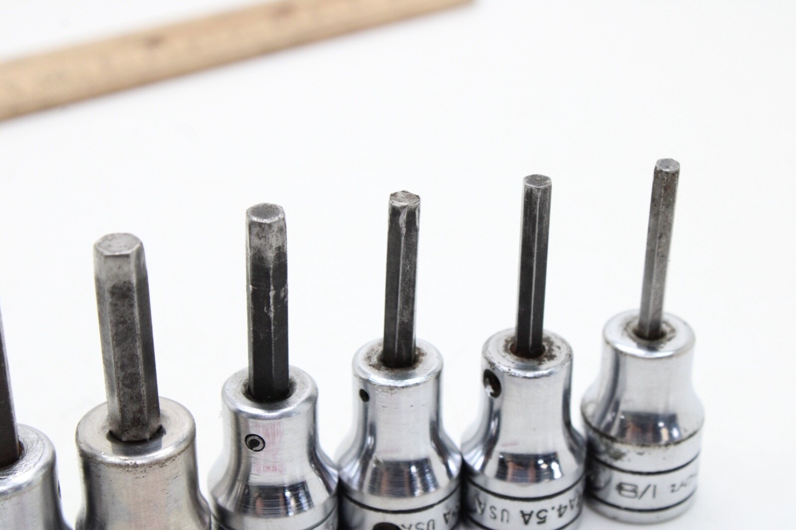 Snap-On FA 4.5A-FA12A 9/64″-3/8″ 8 Piece 3/8” Drive Hex/Allen Socket Driver Set