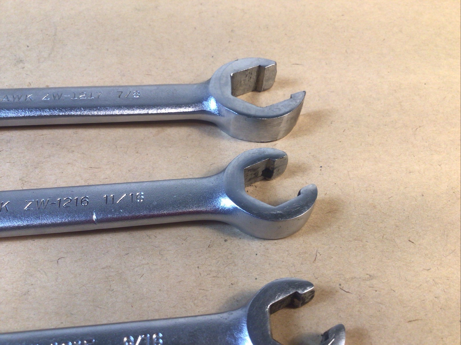 4 Piece – Blackhawk Flare Nut Wrench Set 3/8,7/16,1/2,9/16,5/8,11/16,3/4,7/8”