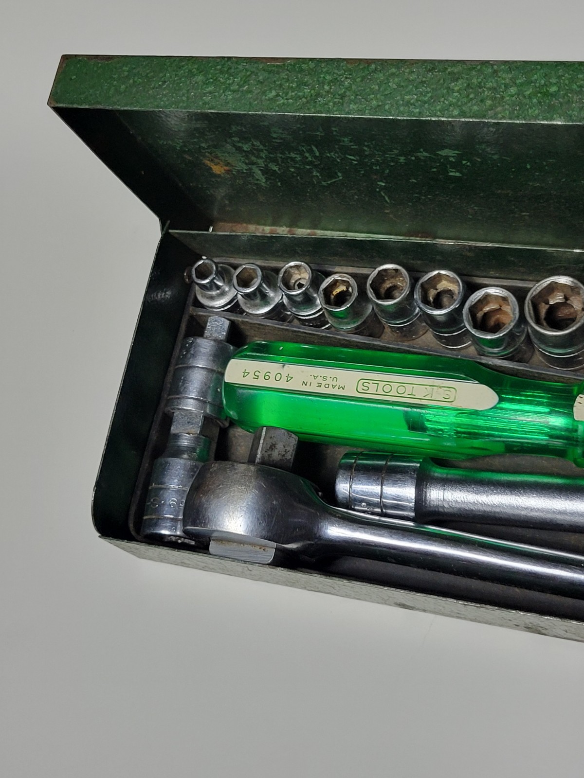 S-K Tools 24pc 3/8” Drive Deep & Metric Socket Set SK 45170 Ratchet + Extension