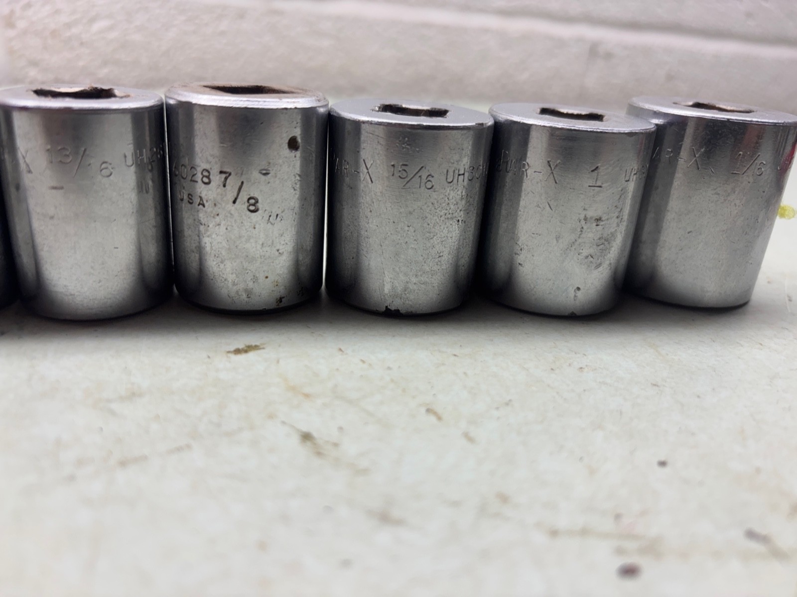 PAR-X (Snap On) 1/2″ Drive 6 Point SAE Socket Set 1/2” – 1-1/16” Made in USA