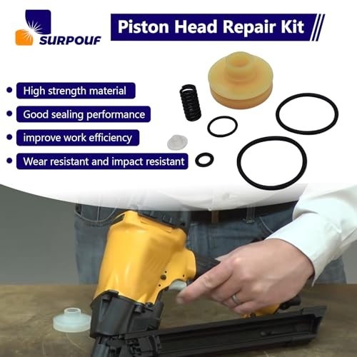 Piston Head Repair Kit for Nail Guns | Durable, Easy to Install, Essential Parts