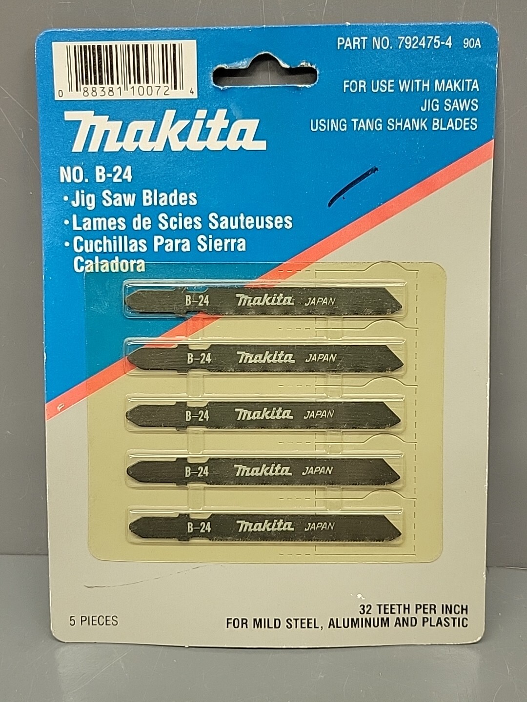 Makita B-24 792475-4 Jig Saw Blades 32 TPI Steel Aluminum Plastic 5 Pc