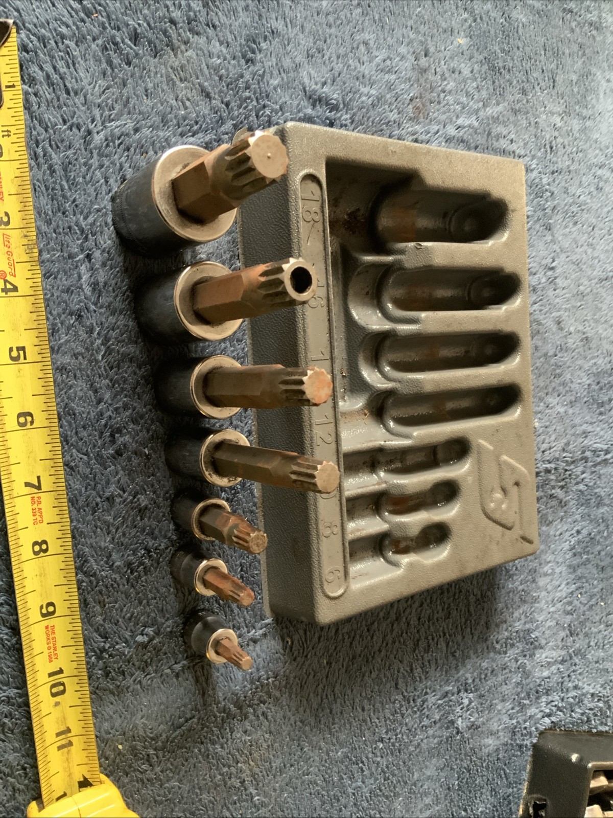 Snap On Triple Square Socket Set…metric,,,,surface Rust…..