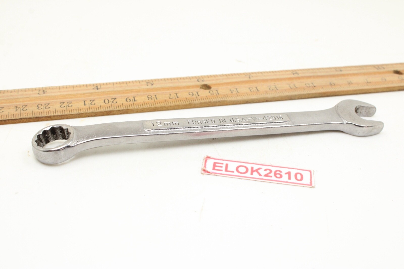 Craftsman V^-42916 12mm 12 Point Metric Combination Wrench 6″ Long USA