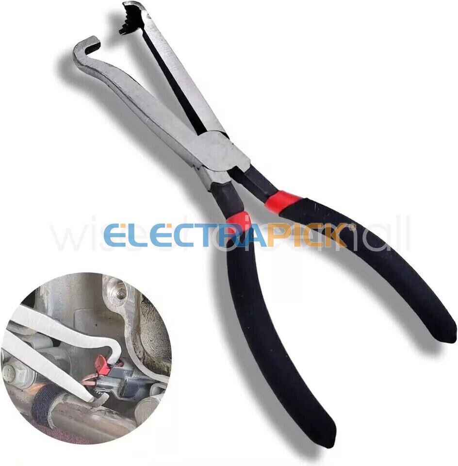 8Inch Electrical Disconnect Pliers Fuel Line Clip Spark Plug Removal Repair Tool