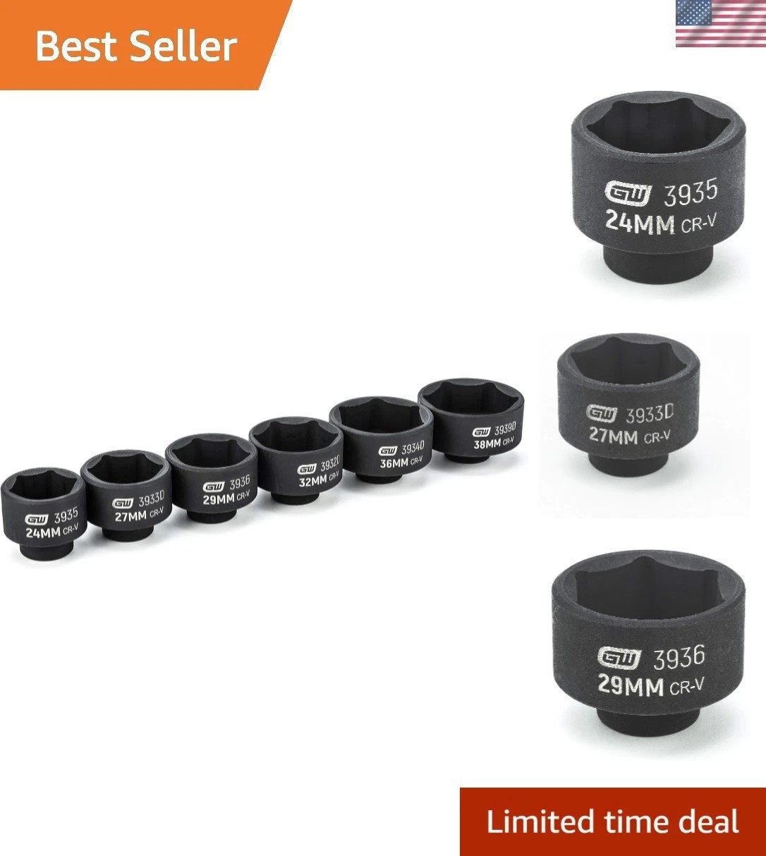 6 Pc. Oil Canister Socket Set Service Kit, 41890