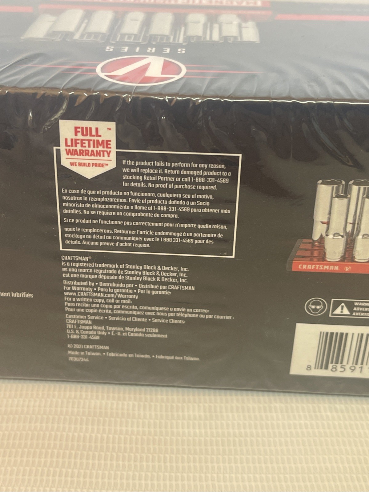 12 Pieces CRAFTSMAN V-Series METRIC MM Deep Socket 3/8″ Drive 6 Point CMMT17560V