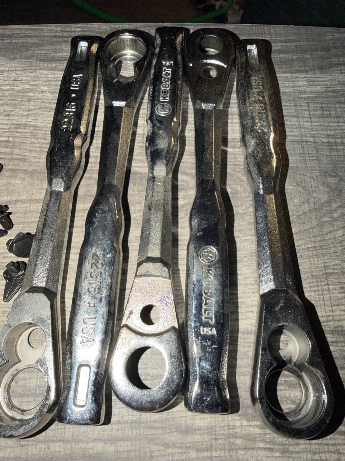 (20) Kobalt Tools USA 3/8” Drive Ratchet Forgings Only And Lever No Guts 22316