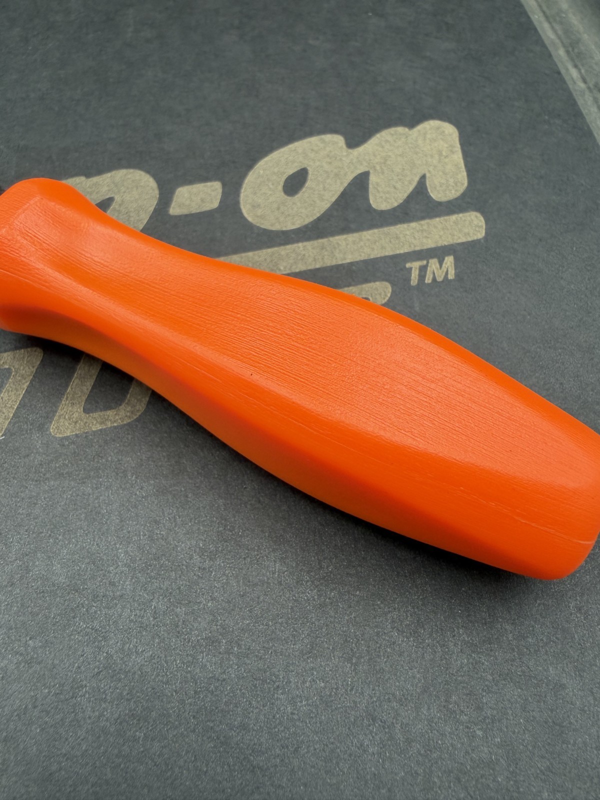 Snap-on FHD80 NOS NON-USA Stamped Head ORANGE 3/8″ Dr Hard Grip Ratchet