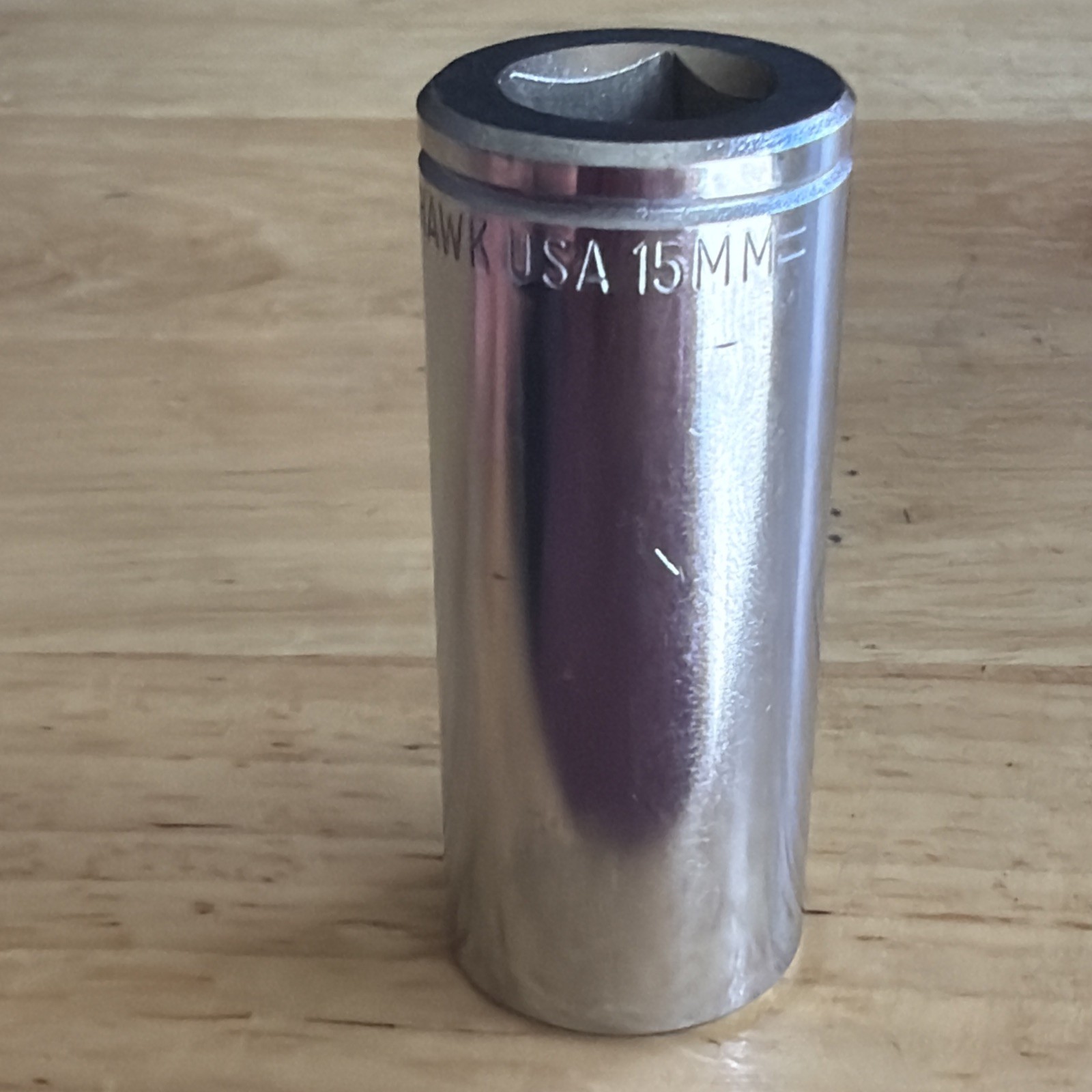 Blackhawk Tools 15mm Deep Socket 3/8″ Drive 6 Point HW-1515M Made in USA