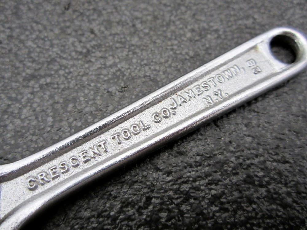 Vintage Crescent 4″ Adjustable Wrench Crestoloy Made in USA
