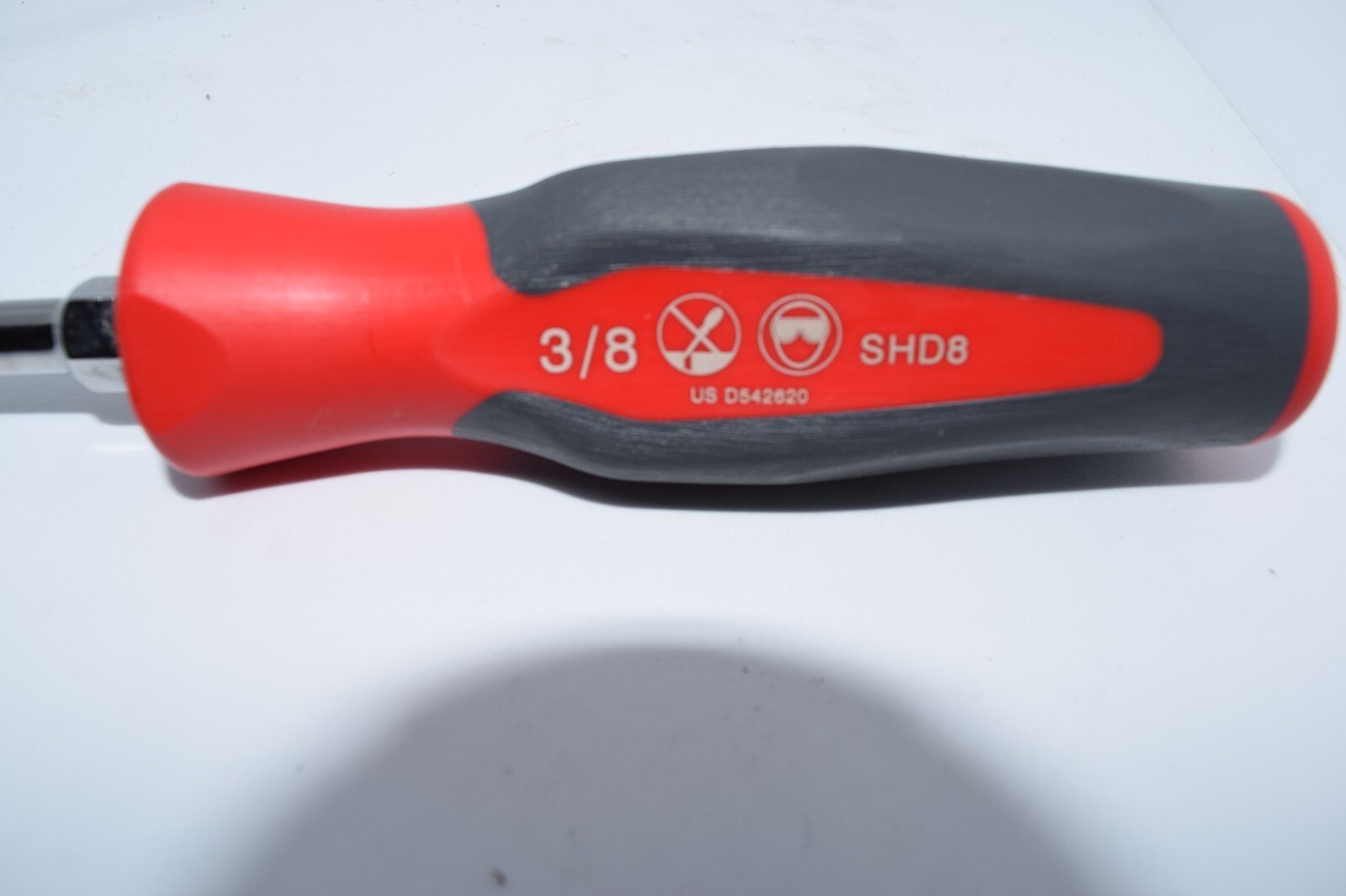 Snap-On SHD8 Flat Tip Instinct® Hard Grip Standard Screwdriver (Red)