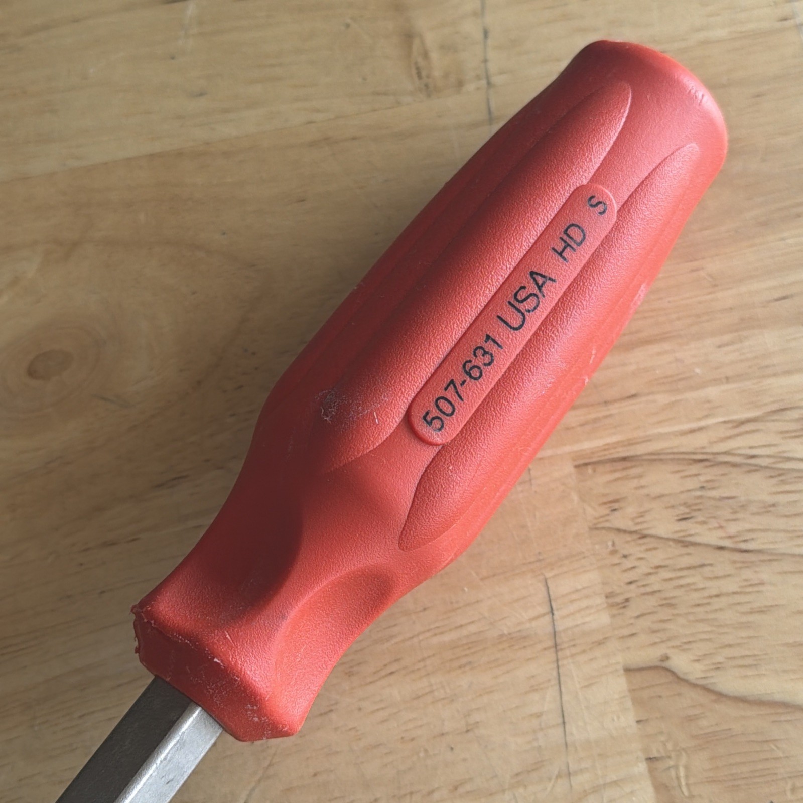 Ridgid 3/8″ Cabinet Flat Slotted Screwdriver Orange 16″ Long Shank 507-631 USA