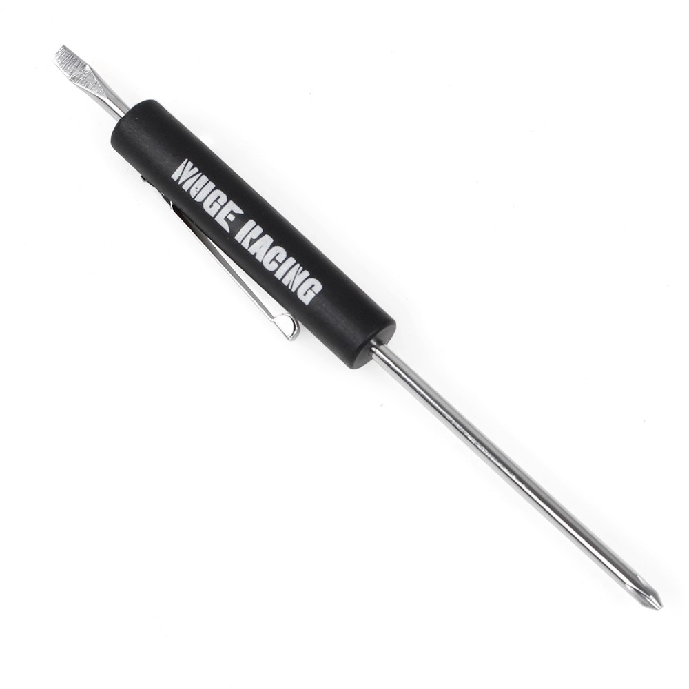 100PCS Mini Pocket Screwdriver Flap Tip w/ Magnet and Clip Phillips Slotted Flat