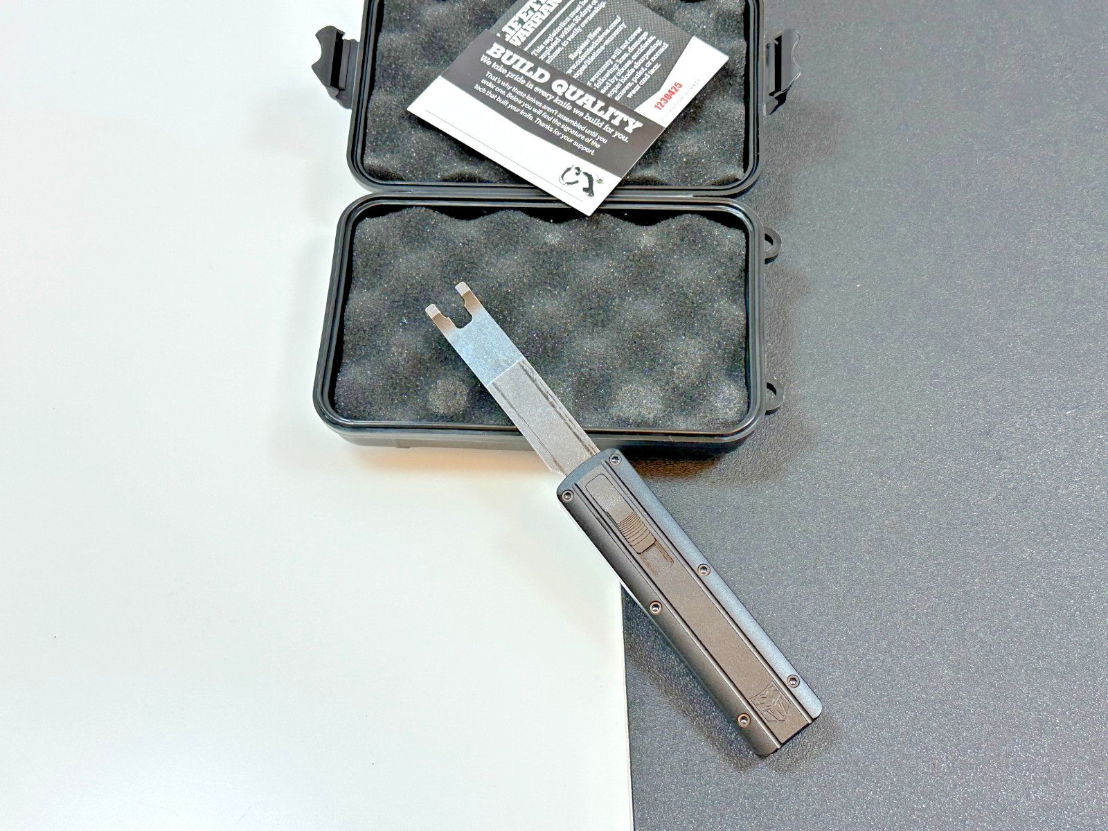 NEW Cobratec OTF Trim Clip DUAL ACTION Removal Tool w/ Pocket Clip Black #CTTCRT