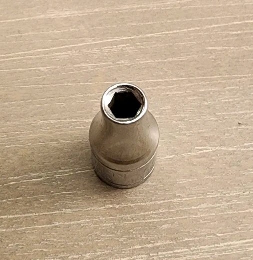 Craftsman USA 4mm Socket 6 Point 1/4″ Drive VV 43505 (No Knurl M/M)