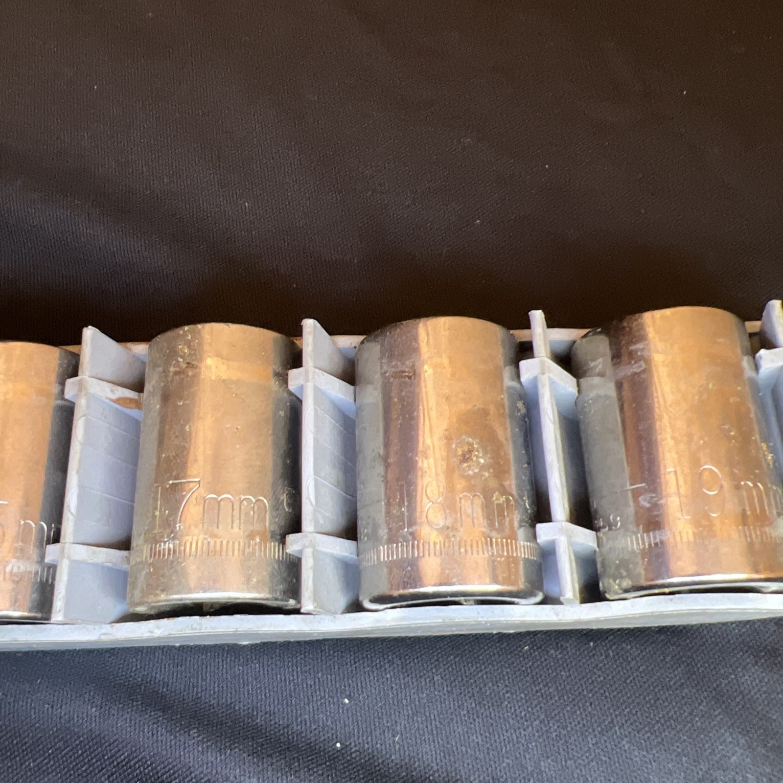 Vintage 34450 Craftsman 1/2″ Drive 6pt 10pc Socket Set 3/8-15/16 Metric Sears