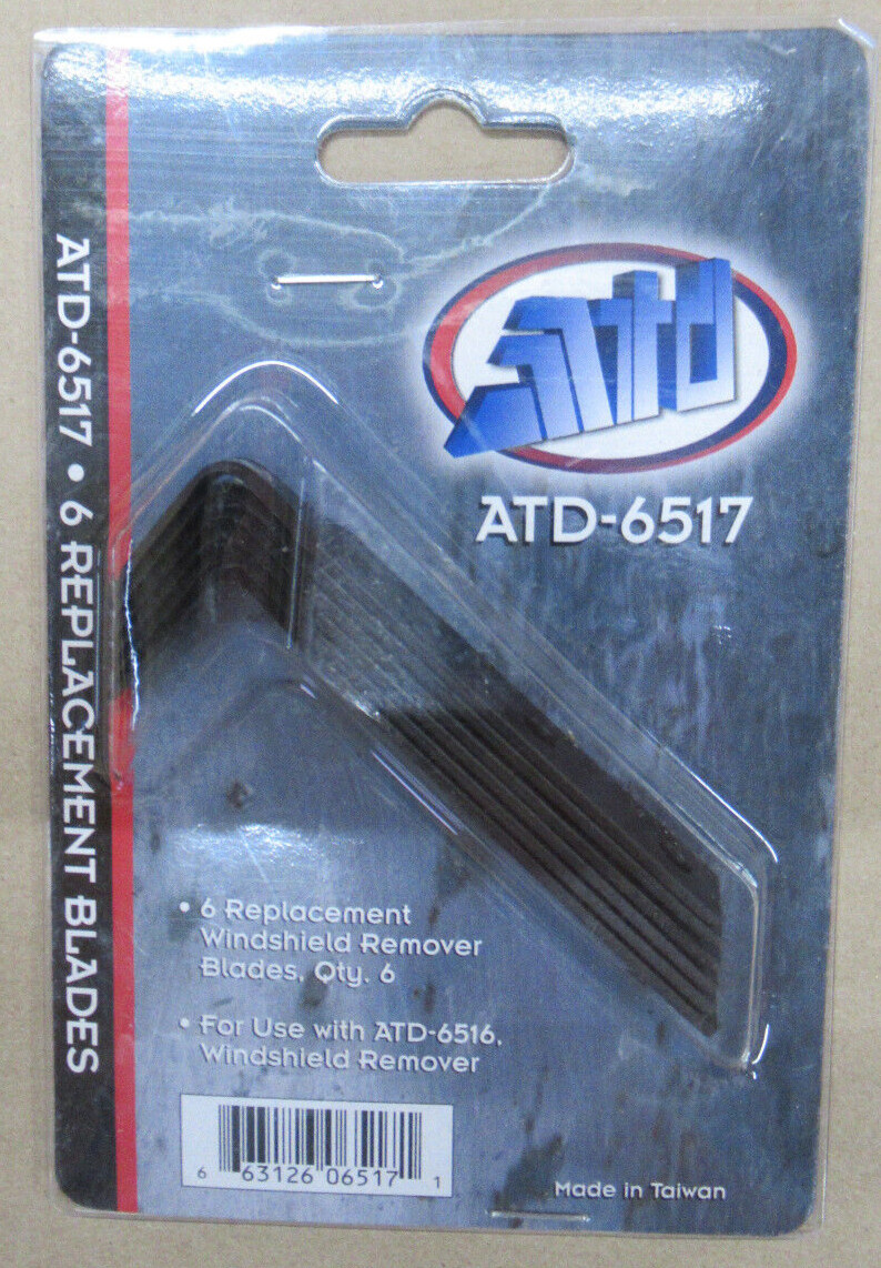 ATD 6517 6 REPLACEMENT WINDSHIELD REMOVER BLADES UPC: 663126065171