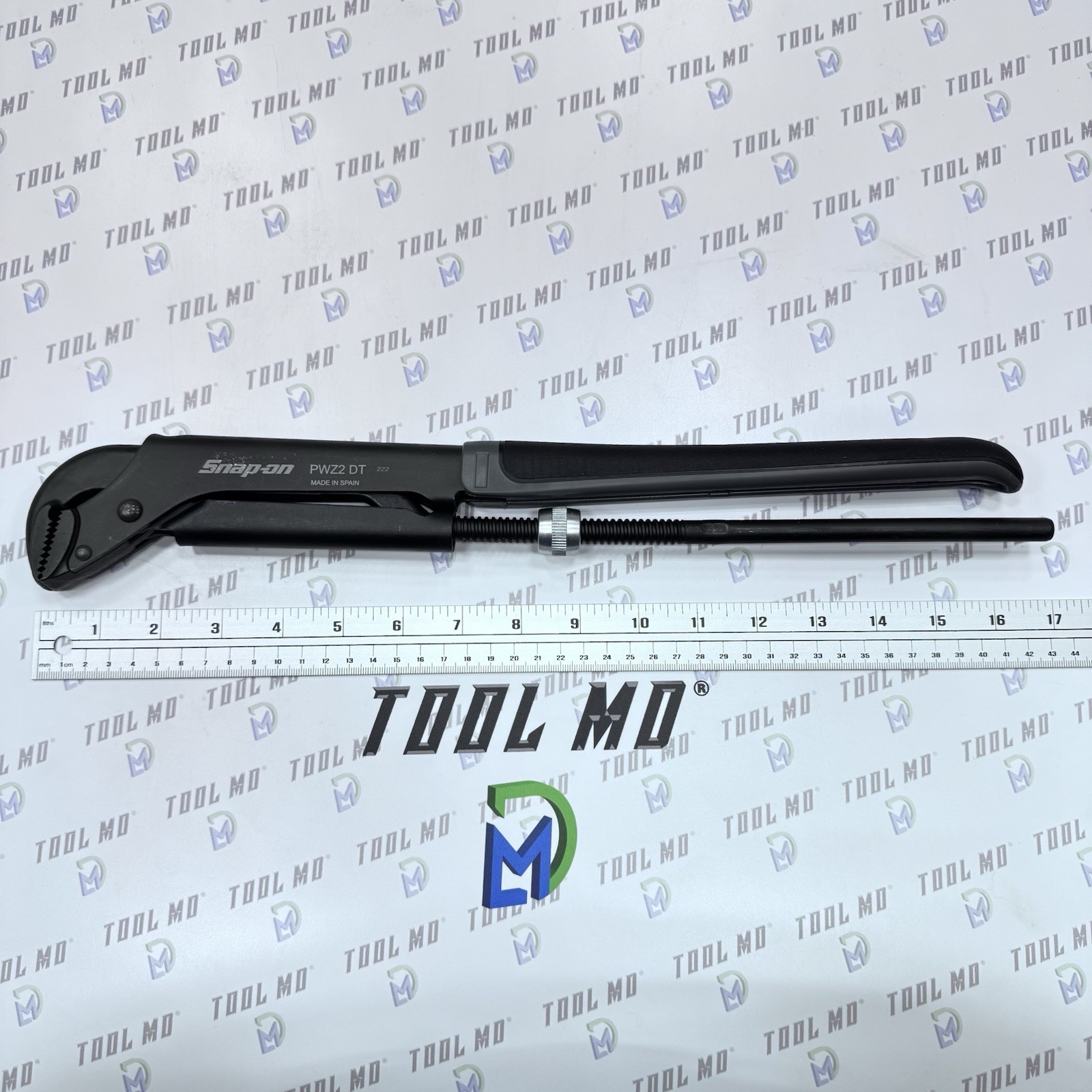 Snap-on Tools NEW DARK TITANIUM 17″ Soft Grip Adjustable Plier Wrench PWZ3ADT