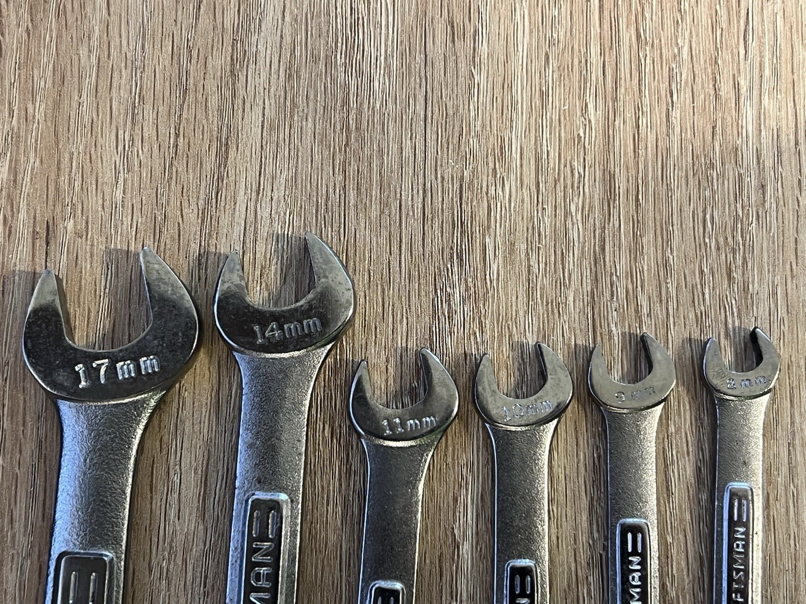 Craftsman USA 6 pc Metric Combination Wrench Group 17MM 14MM 11MM 10MM 9MM 8MM