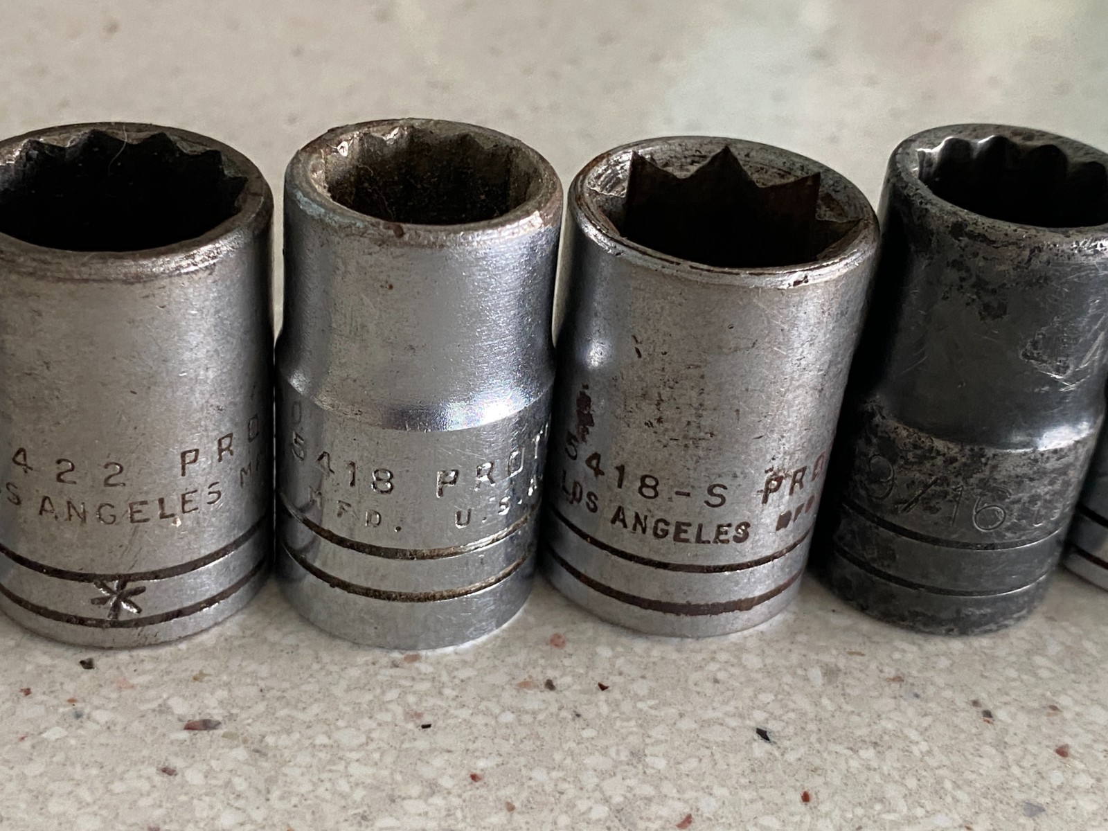 Proto USA Tool Socket Lot 1/2″ Drive 6 8 & 12 Point 11 Pieces Used