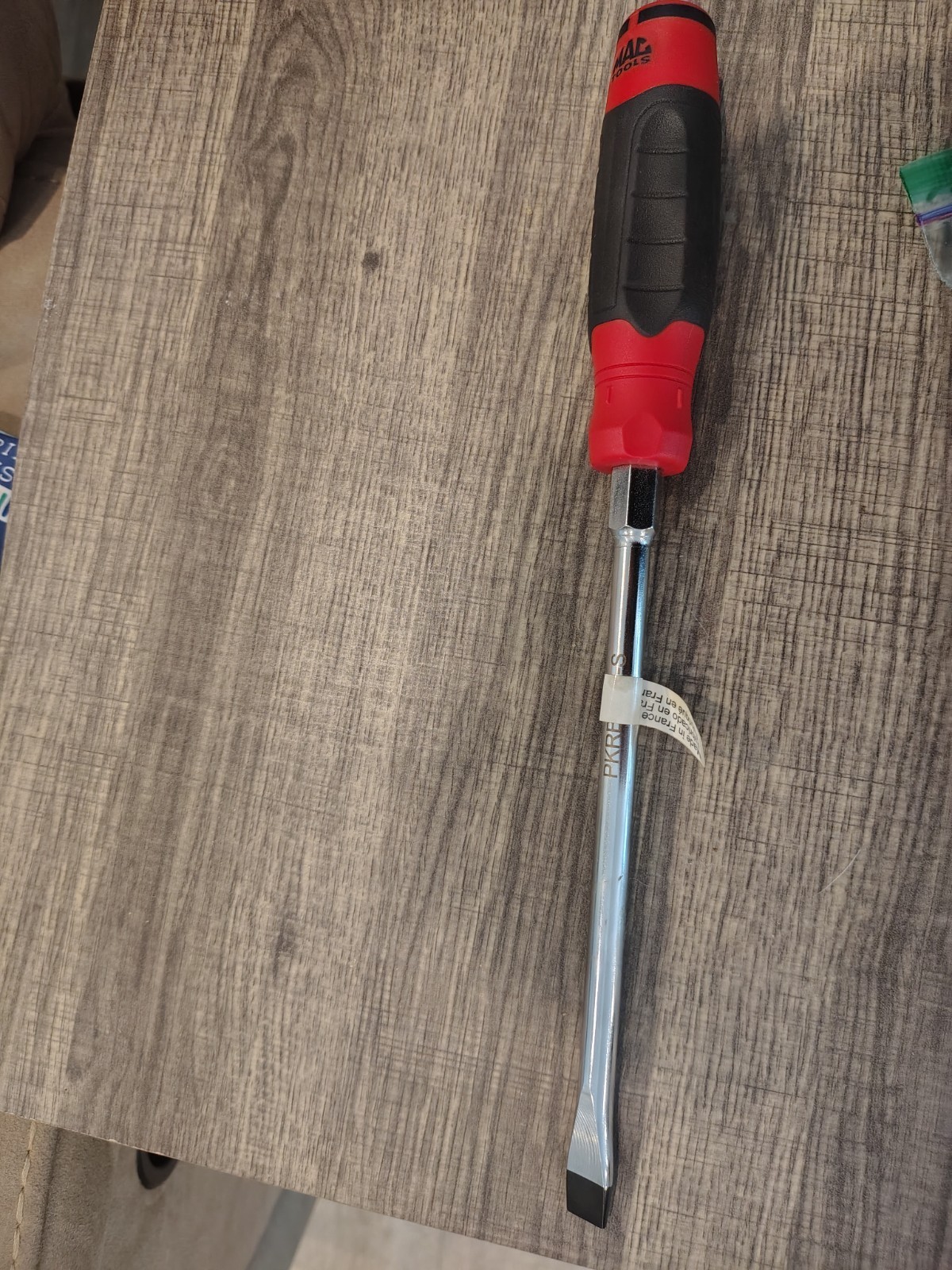 Mac Tools PKRB8DR-S Keystone Flat Slotted Screwdriver 3/8″ x 8″ Mac-Grip NEW!