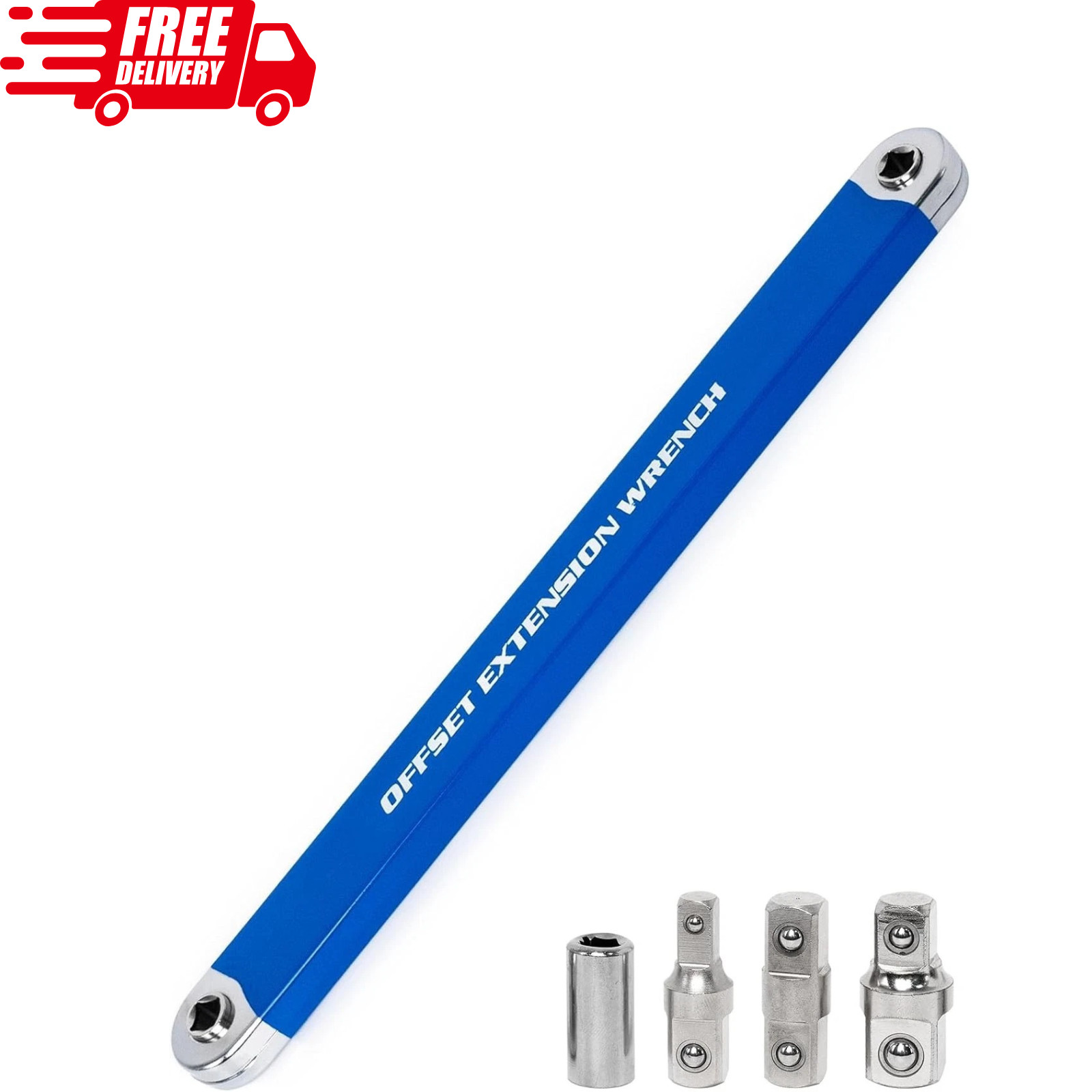 Pro Zero Offset Extension Wrench Tight Reach Extension Wrench Set 1/2″ 1/4″ 3/8″
