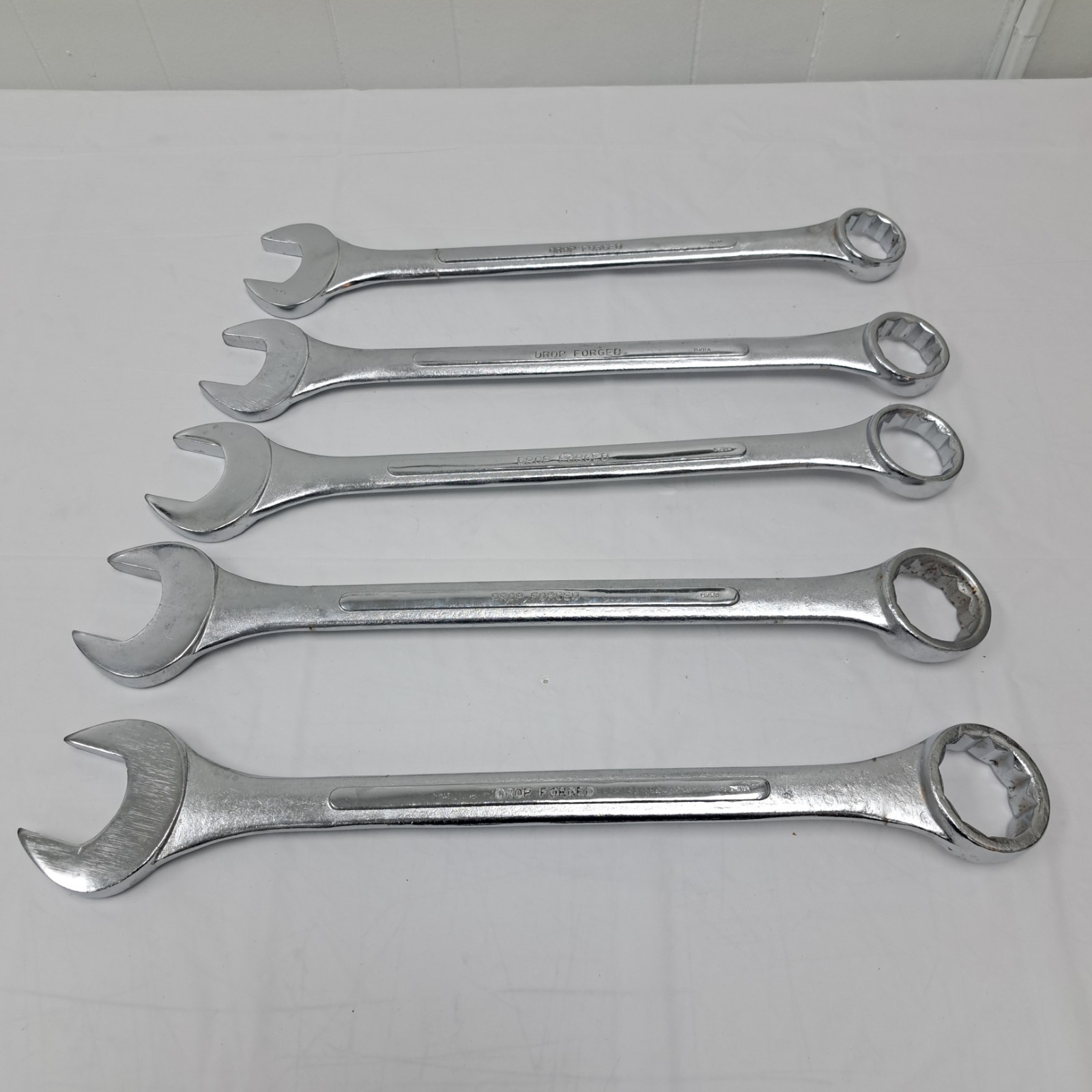 Set Of 5 Inch Drop Forged Jumbo Wrench India 1-3/8, 1-1/2, 1-5/8, 1-3/4, 1-7/8