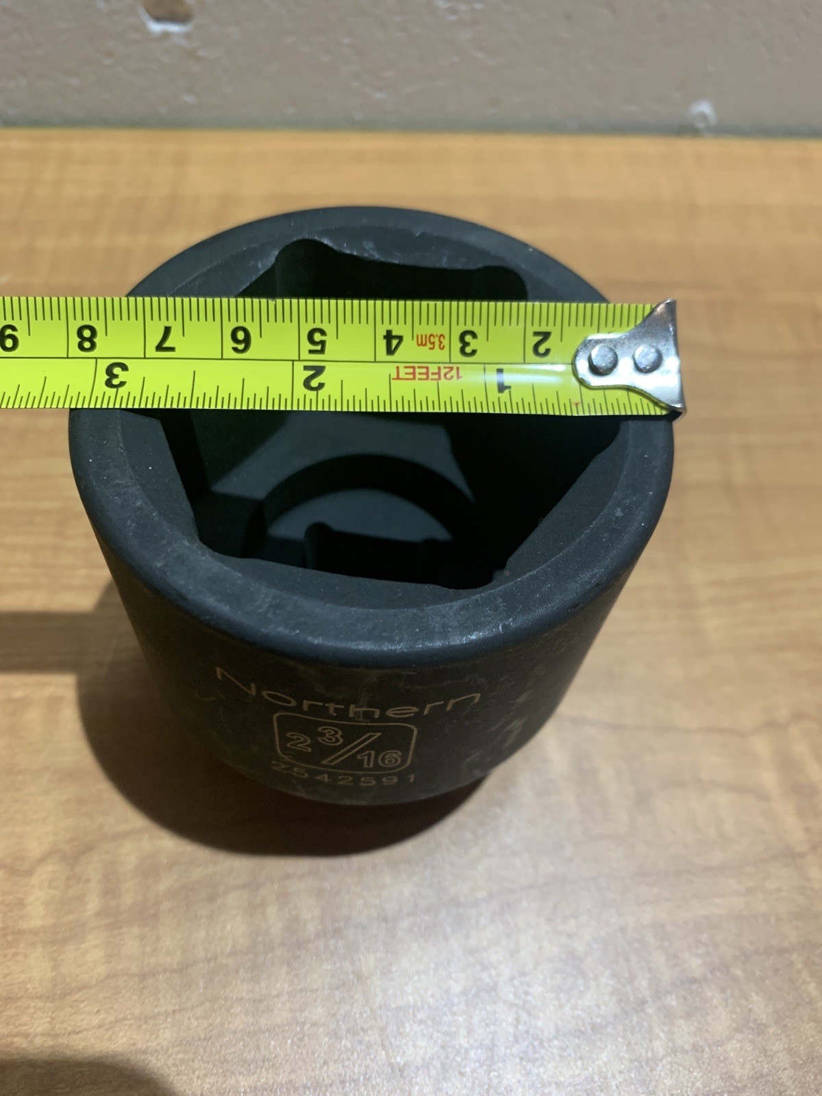 Northern 2 3/16” Black Impact Socket 1” Drive (2542591)