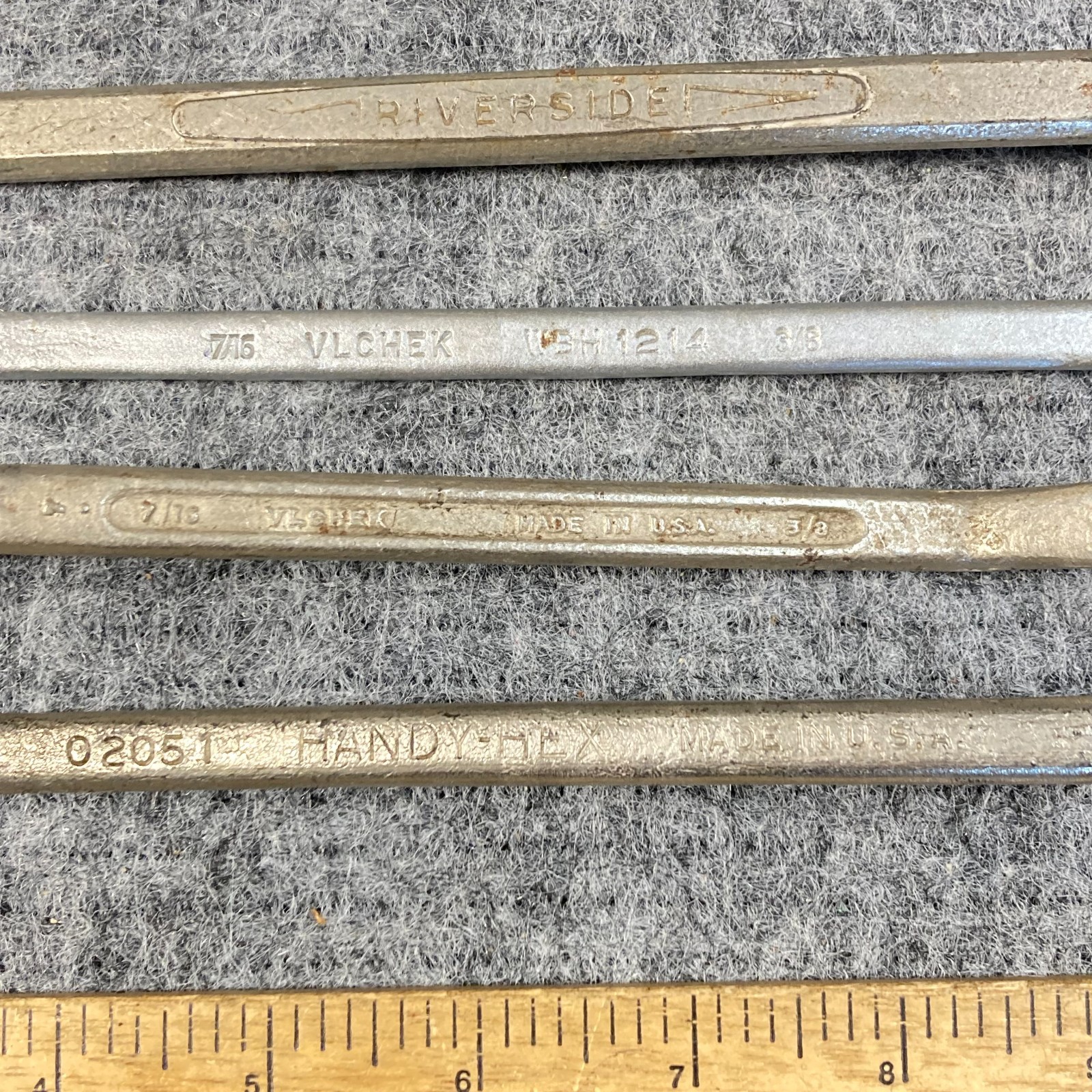 Vintage Wrench Box End Lot 5 Pc SAE Offset USA