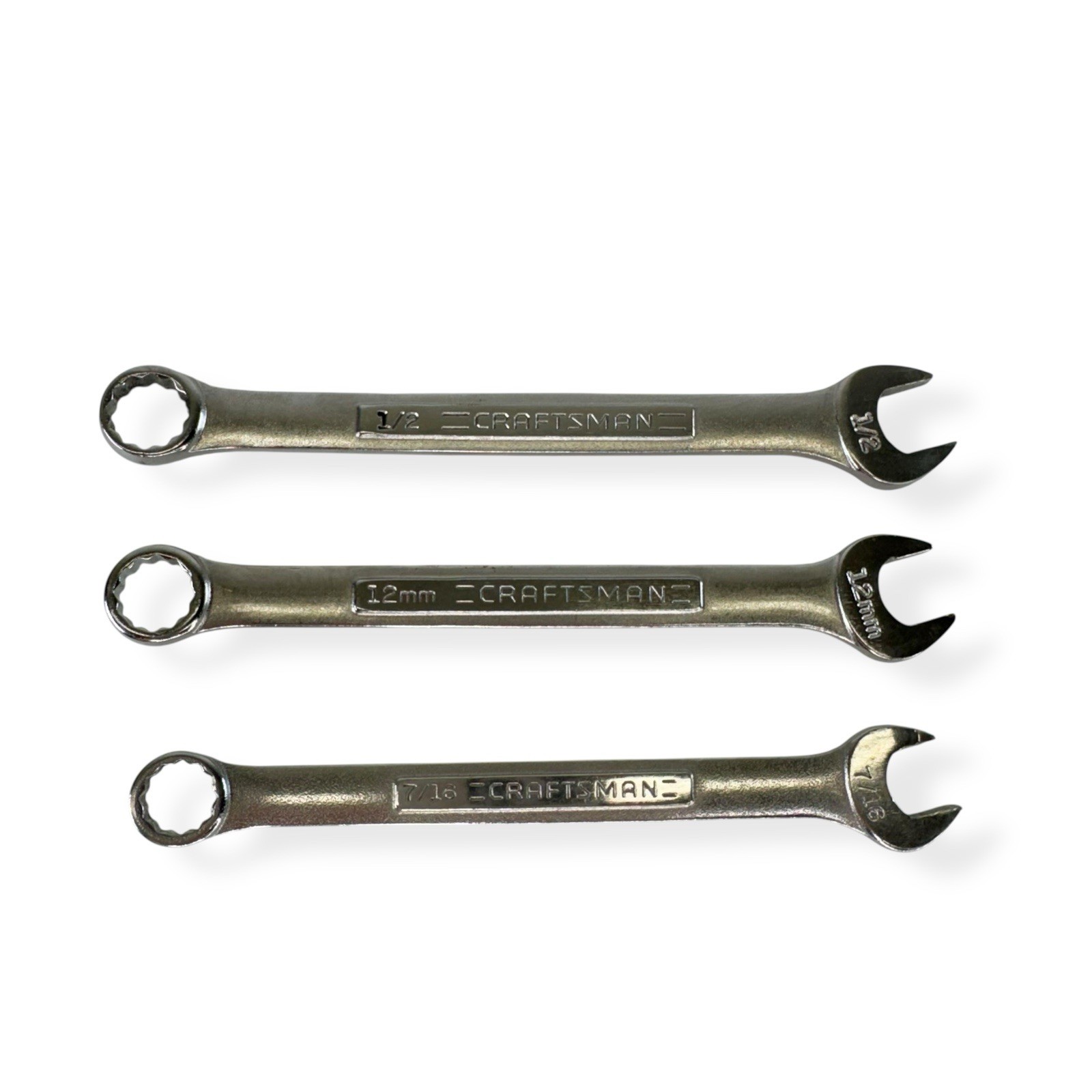 Craftsman Lot of 3 Combination Wrenches 44694 44695 42916 USA