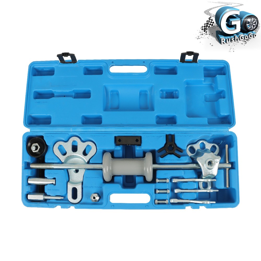17PCS Slide Hammer Dent Puller Tool Kit Wrench Adapter Axle Bearing Hub Auto Set