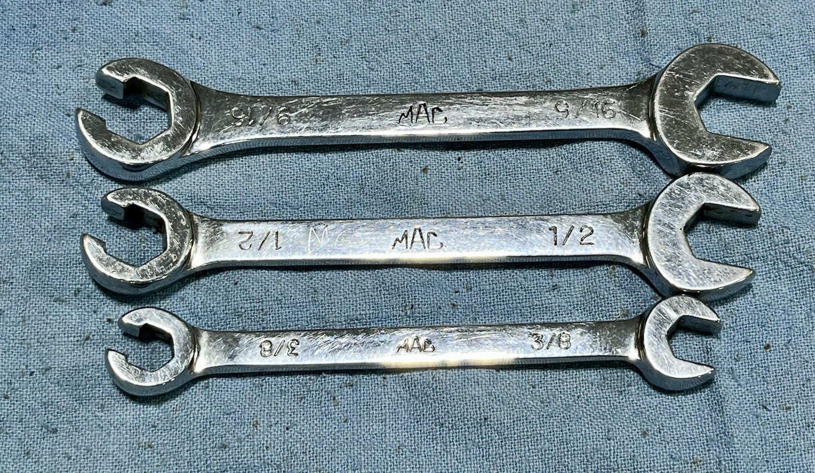 MAC Tools COB12, COB16, COB18 Flare Nut Line Wrench Open End Combo See Pictures!