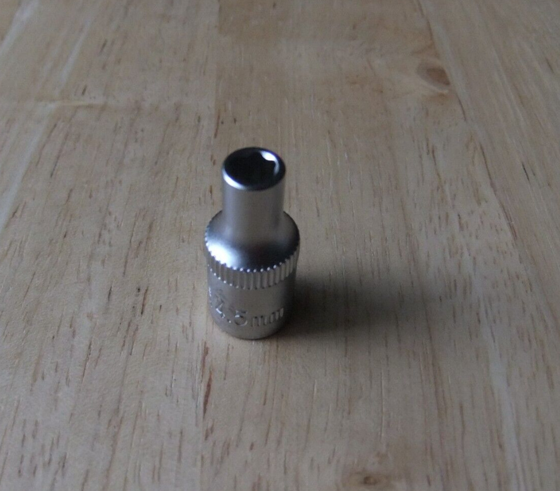Welzh Werkzeug 4.5mm x 1/4 Drive Chrome Vanadium Socket – 24mm Long