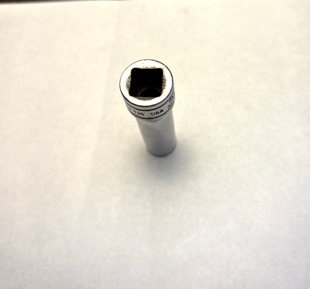 Snap-On #SFS121 3/8″ SAE Deep 6 Point Chrome Socket 3/8″ Drive Free Ship