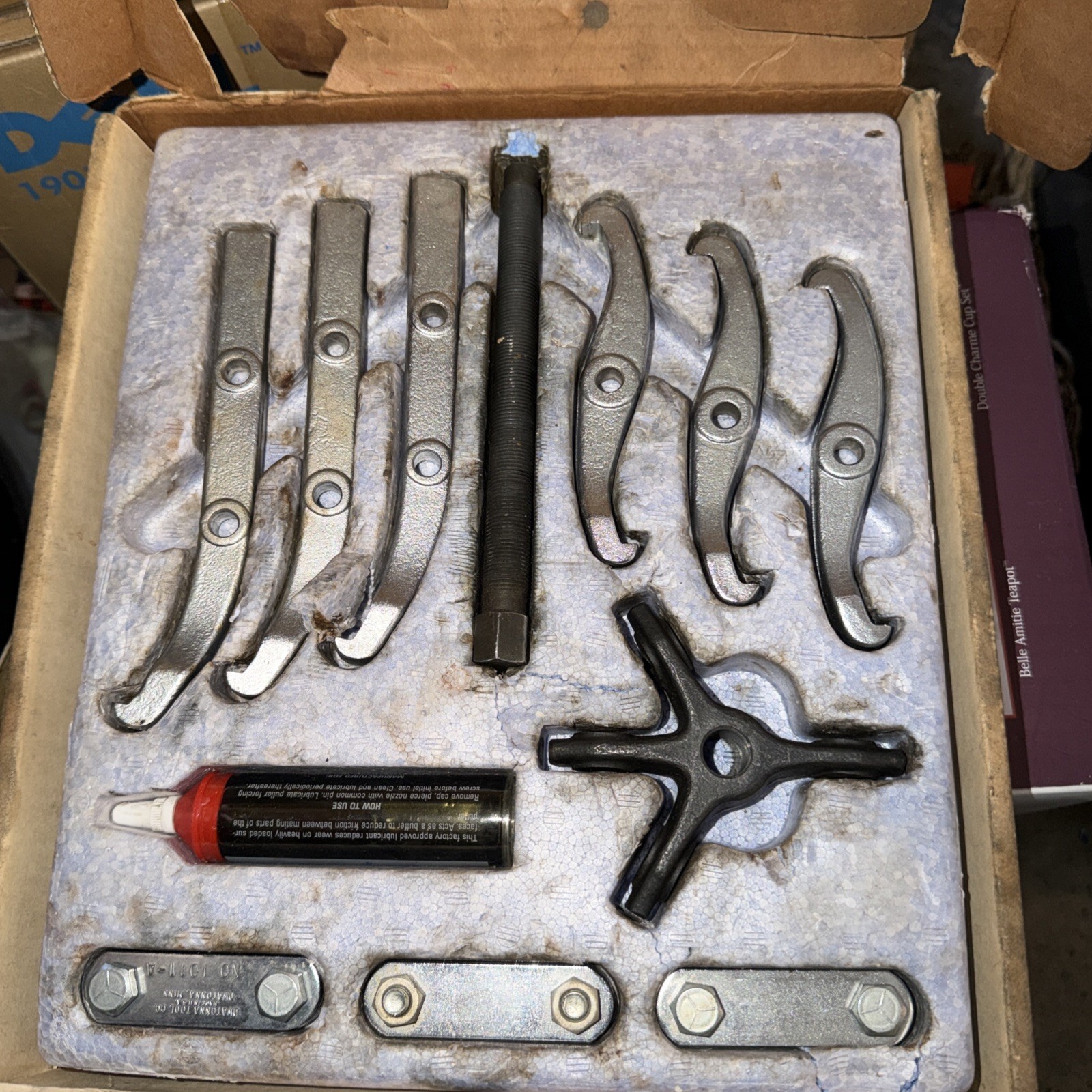 Used NOS OTC PA7 5 Ton Multi Style Puller Set 4 In One In Box Free Ship