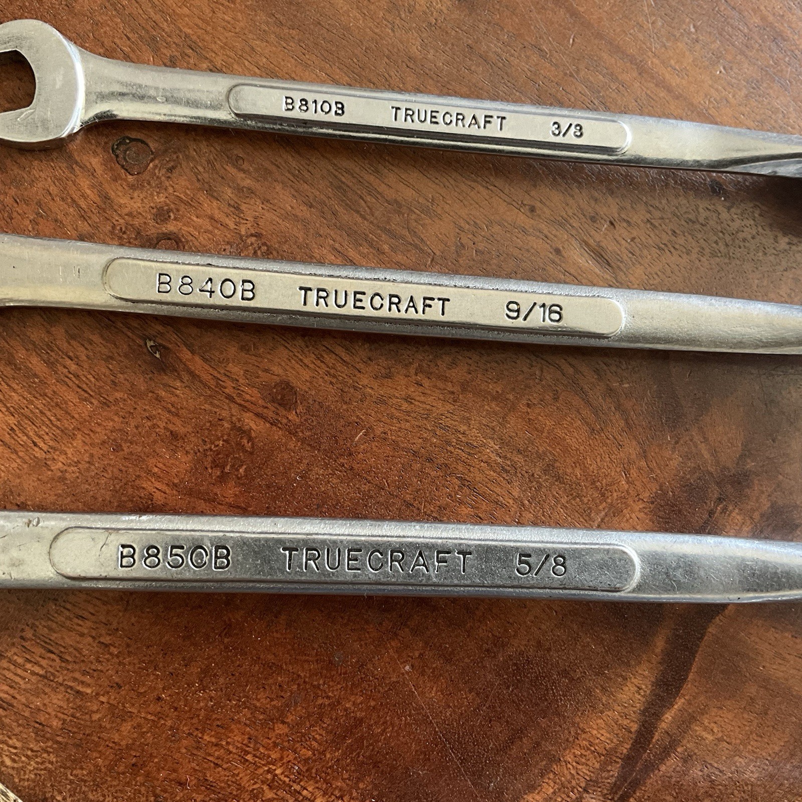 Vintage True Craft Open End & Flexible End Socket Wrenches 3/4″ to 3/8″ Lot Of 4