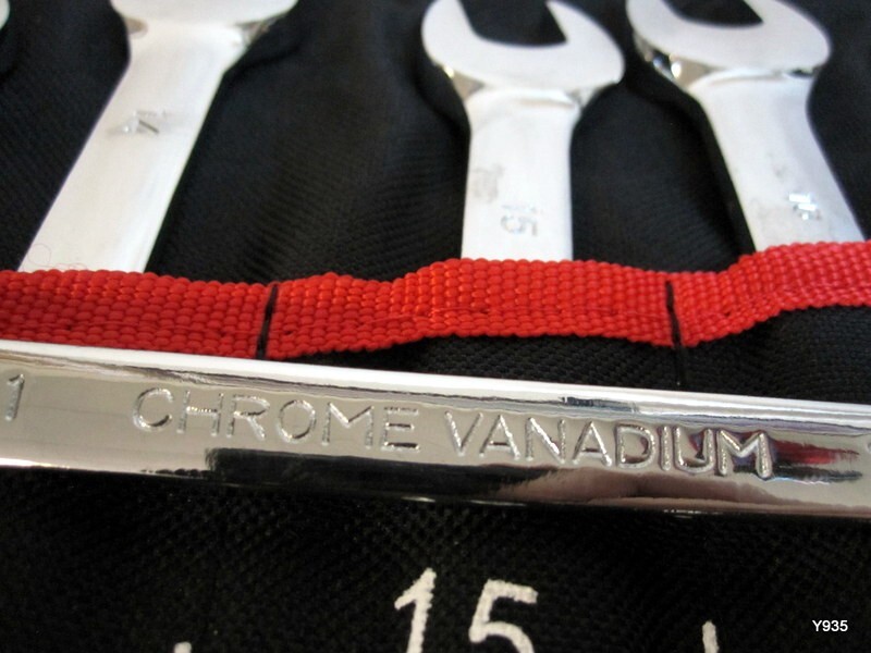 Chrome vanadium 12pc 8-19mm wrench see pictures 17mm topmaster
