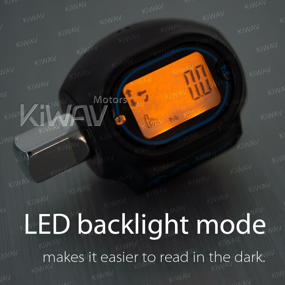 VAWiK Digital Torque Adapter rotatable display buzzer led alert with case