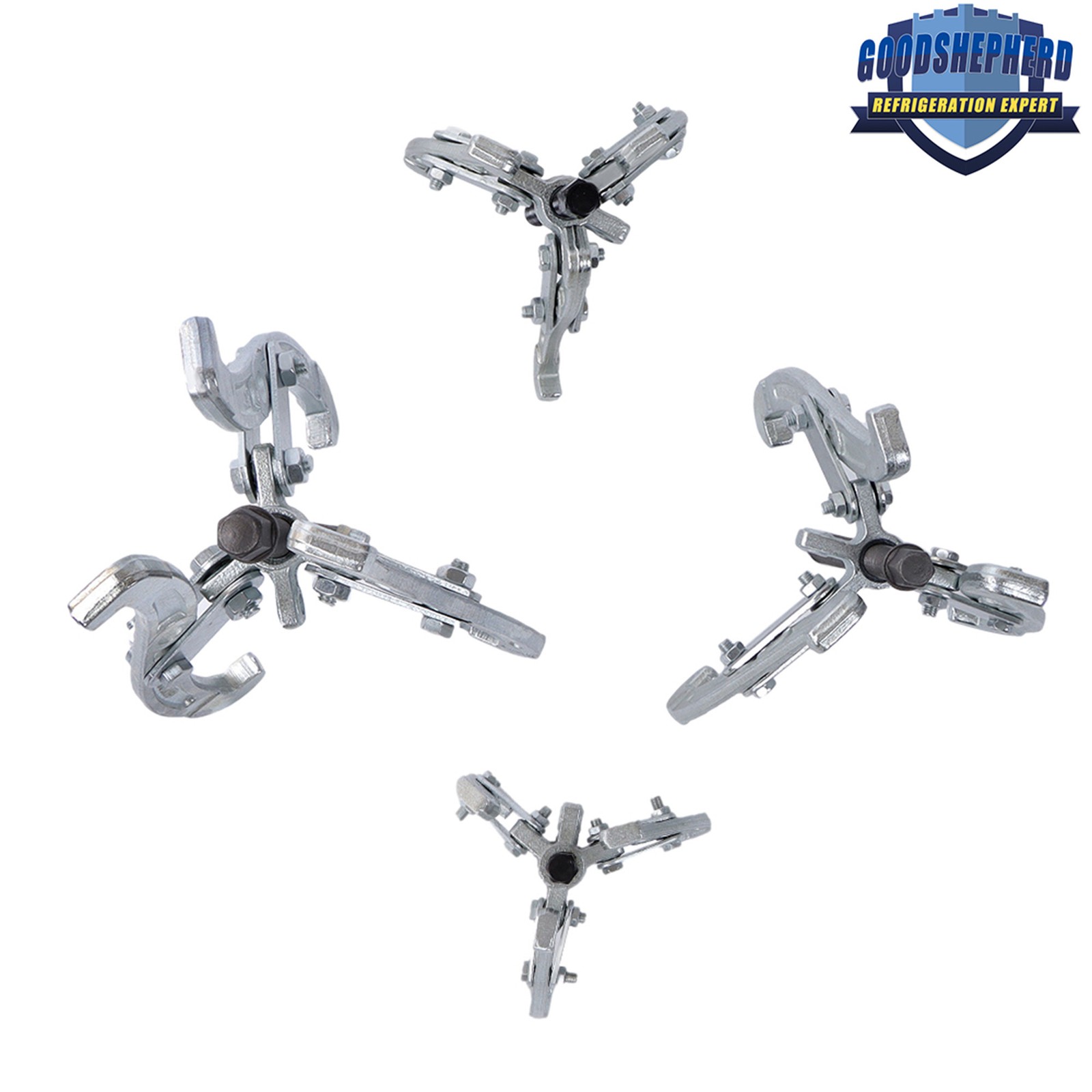 4 Pieces 3 Jaw Gear Puller Set Gear Bearing Race Pull Tool Kit 3″ 4″ 6″ 8″